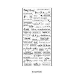 Tool UK Fiskars Essential Sayings Clear Stamps (4" x 8") FD4JT4626