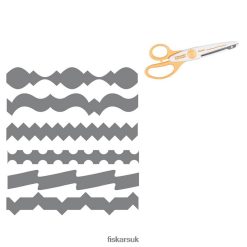 Tool UK Fiskars Paper Edgers - Contemporary Set of 6 FD4JT4592