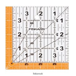 Tool UK Fiskars Square Acrylic Quilting Ruler (4.5" x 4.5") FD4JT4511