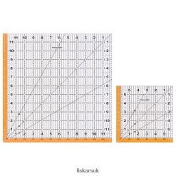 Tool UK Fiskars Square Quilting Ruler Set (12.5" x 12.5" and 6.6" x 6.6") FD4JT4498